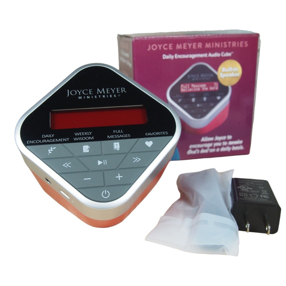 Joyce Meyer Ministries Daily‎ Encouragement Audio Cube Built-In Speaker Open box